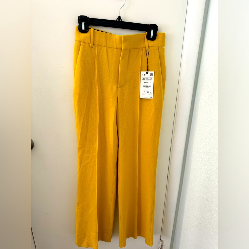New Zara yellow pants size Xs